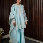 ABIRA SKY SHORT PEPLUM