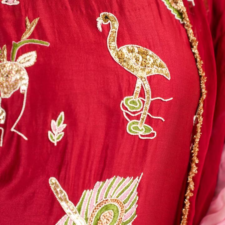 Ruby Ember Sharara Suit