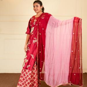 Ruby Ember Sharara Suit