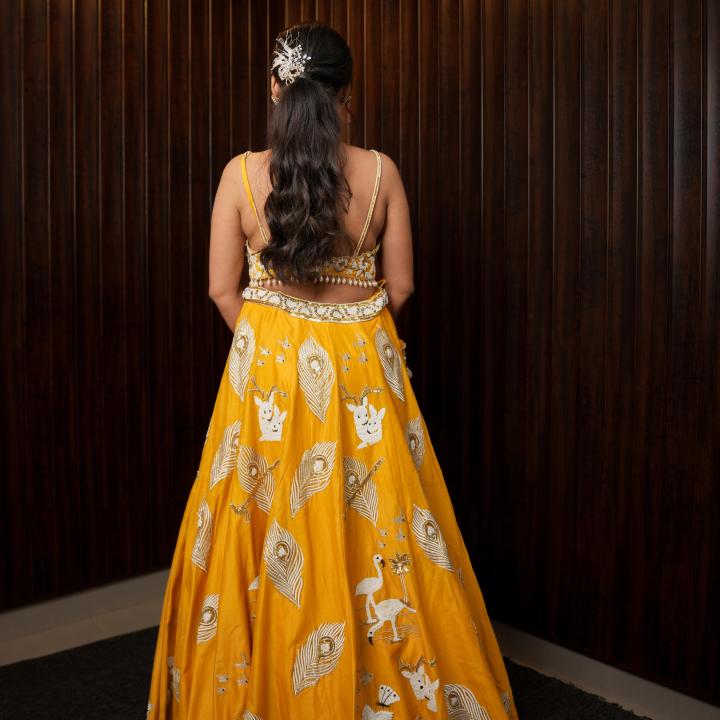 Sunburst Pixel Lahenga