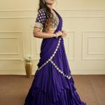 Violet Eclipse Saree